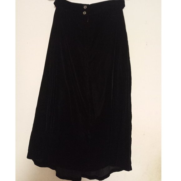 Talbot's Vintage Velvet Midi Skirt - Goth, Retro - Picture 2 of 3